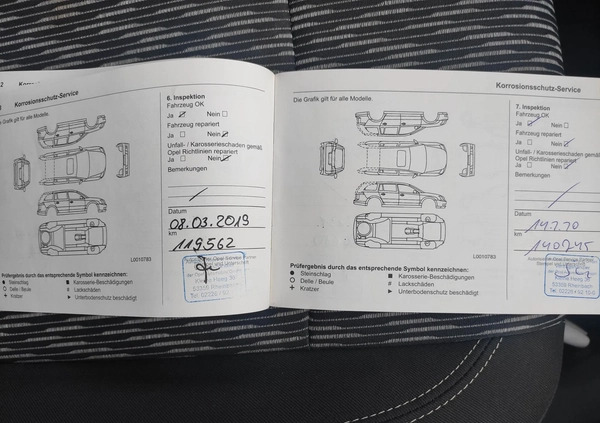 Opel Mokka cena 41500 przebieg: 206000, rok produkcji 2013 z Międzyrzecz małe 137